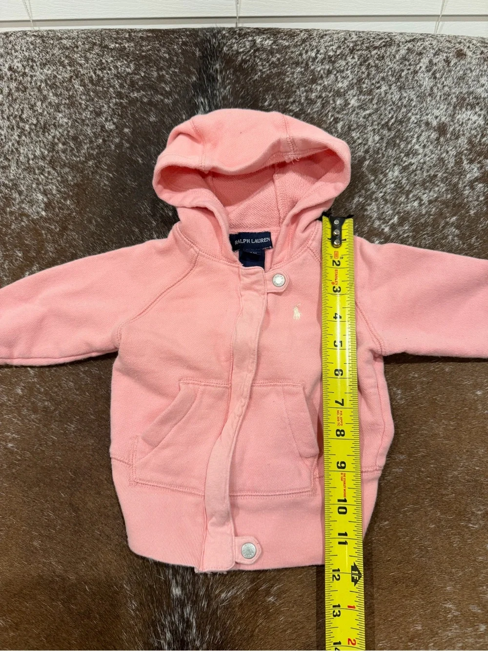 Vintage Ralph Lauren baby pink two-piece sweatsuit 12 months